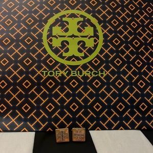 Tory Burch logo stud earrings